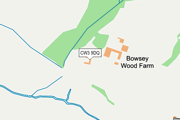 CW3 9DQ map - OS OpenMap – Local (Ordnance Survey) CW3 9DQ map - OS OpenMap – Local (Ordnance Survey)
