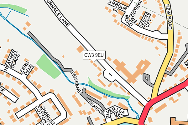 CW3 9EU map - OS OpenMap – Local (Ordnance Survey) CW3 9EU map - OS OpenMap – Local (Ordnance Survey)