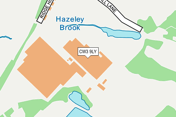 CW3 9LY map - OS OpenMap – Local (Ordnance Survey) CW3 9LY map - OS OpenMap – Local (Ordnance Survey)