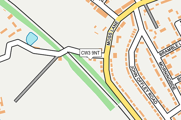 CW3 9NT map - OS OpenMap – Local (Ordnance Survey) CW3 9NT map - OS OpenMap – Local (Ordnance Survey)