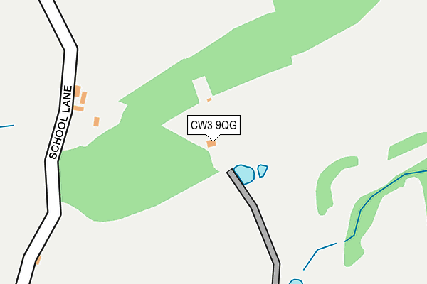 CW3 9QG map - OS OpenMap – Local (Ordnance Survey) CW3 9QG map - OS OpenMap – Local (Ordnance Survey)
