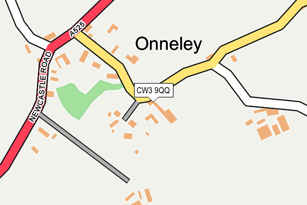 CW3 9QQ map - OS OpenMap – Local (Ordnance Survey) CW3 9QQ map - OS OpenMap – Local (Ordnance Survey)
