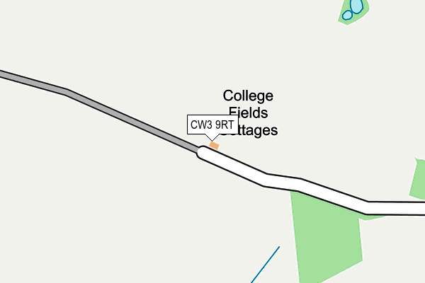 CW3 9RT map - OS OpenMap – Local (Ordnance Survey)