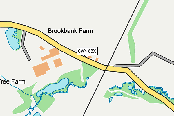 CW4 8BX map - OS OpenMap – Local (Ordnance Survey) CW4 8BX map - OS OpenMap – Local (Ordnance Survey)