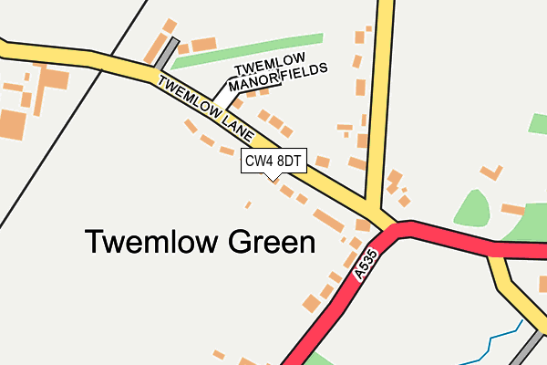 CW4 8DT map - OS OpenMap – Local (Ordnance Survey) CW4 8DT map - OS OpenMap – Local (Ordnance Survey)