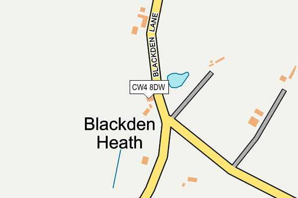 CW4 8DW map - OS OpenMap – Local (Ordnance Survey) CW4 8DW map - OS OpenMap – Local (Ordnance Survey)