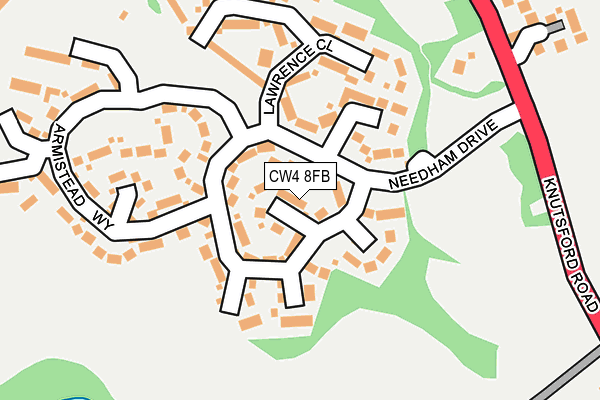 CW4 8FB map - OS OpenMap – Local (Ordnance Survey)