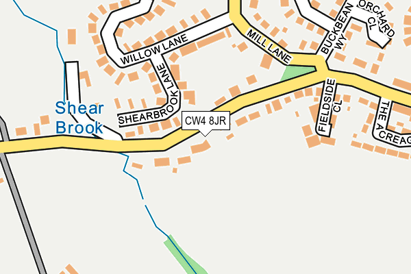 CW4 8JR map - OS OpenMap – Local (Ordnance Survey)