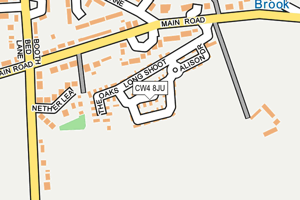 CW4 8JU map - OS OpenMap – Local (Ordnance Survey) CW4 8JU map - OS OpenMap – Local (Ordnance Survey)