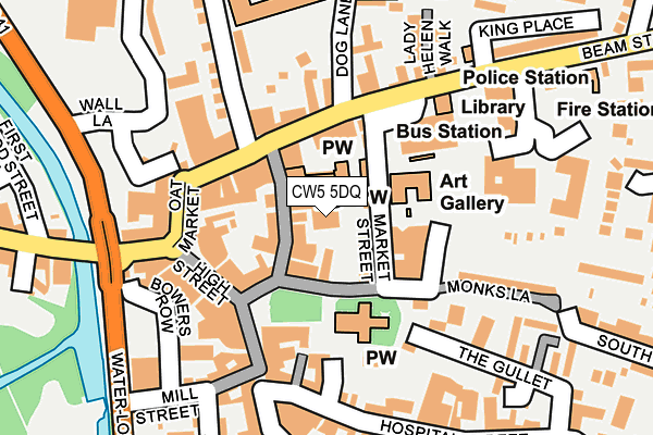 CW5 5DQ map - OS OpenMap – Local (Ordnance Survey) CW5 5DQ map - OS OpenMap – Local (Ordnance Survey)