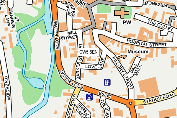 CW5 5EN map - OS OpenMap – Local (Ordnance Survey) CW5 5EN map - OS OpenMap – Local (Ordnance Survey)