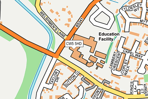 CW5 5HD map - OS OpenMap – Local (Ordnance Survey) CW5 5HD map - OS OpenMap – Local (Ordnance Survey)