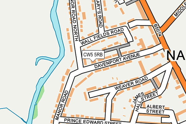 CW5 5RB map - OS OpenMap – Local (Ordnance Survey) CW5 5RB map - OS OpenMap – Local (Ordnance Survey)