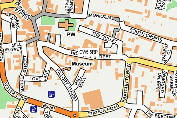 CW5 5RP map - OS OpenMap – Local (Ordnance Survey)