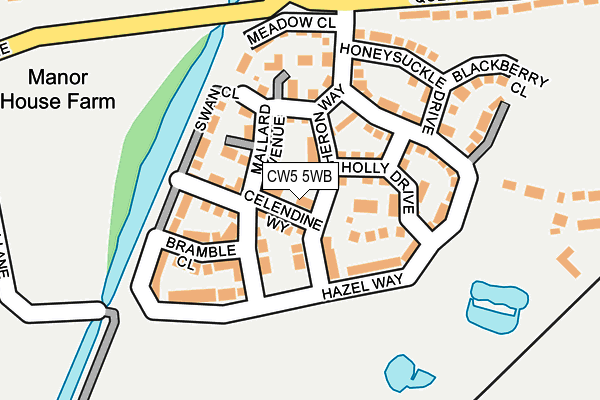 CW5 5WB map - OS OpenMap – Local (Ordnance Survey) CW5 5WB map - OS OpenMap – Local (Ordnance Survey)