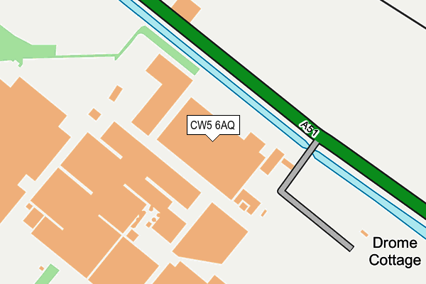 CW5 6AQ map - OS OpenMap – Local (Ordnance Survey)