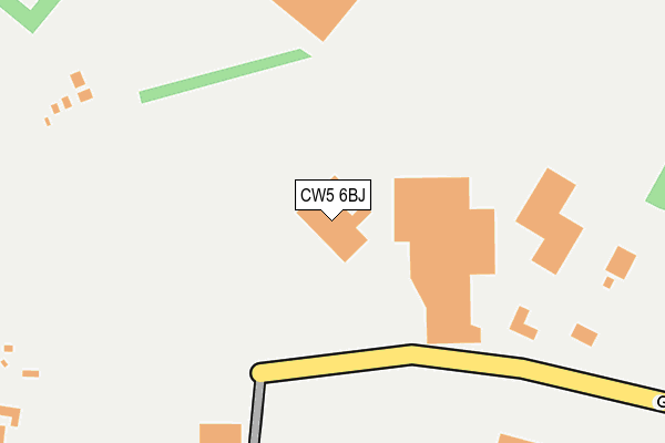 CW5 6BJ map - OS OpenMap – Local (Ordnance Survey) CW5 6BJ map - OS OpenMap – Local (Ordnance Survey)