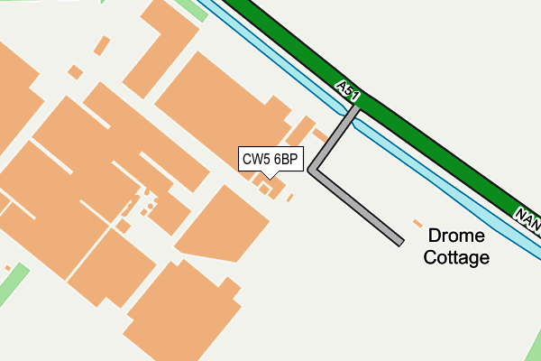 CW5 6BP map - OS OpenMap – Local (Ordnance Survey) CW5 6BP map - OS OpenMap – Local (Ordnance Survey)