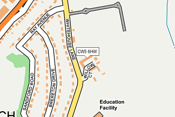 CW5 6HW map - OS OpenMap – Local (Ordnance Survey)