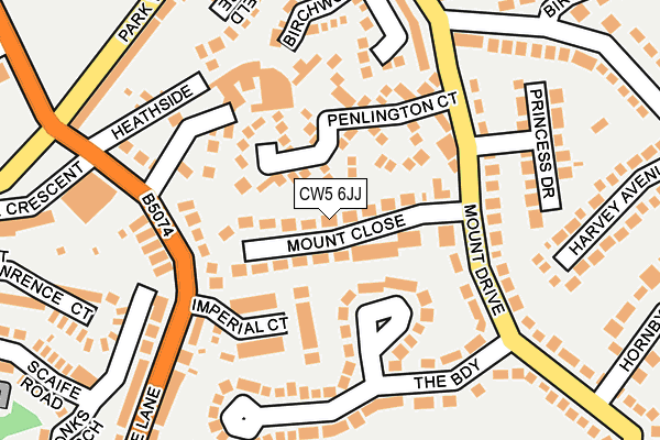 CW5 6JJ map - OS OpenMap – Local (Ordnance Survey) CW5 6JJ map - OS OpenMap – Local (Ordnance Survey)
