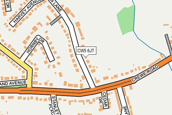 CW5 6JT map - OS OpenMap – Local (Ordnance Survey) CW5 6JT map - OS OpenMap – Local (Ordnance Survey)
