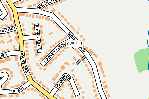 CW5 6JU map - OS OpenMap – Local (Ordnance Survey)