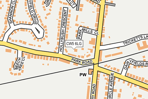CW5 6LG map - OS OpenMap – Local (Ordnance Survey) CW5 6LG map - OS OpenMap – Local (Ordnance Survey)