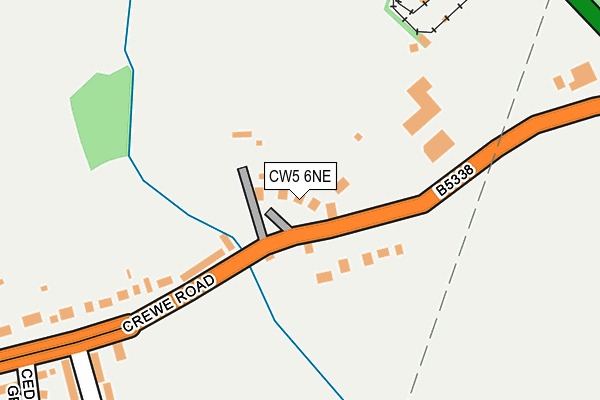 CW5 6NE map - OS OpenMap – Local (Ordnance Survey) CW5 6NE map - OS OpenMap – Local (Ordnance Survey)