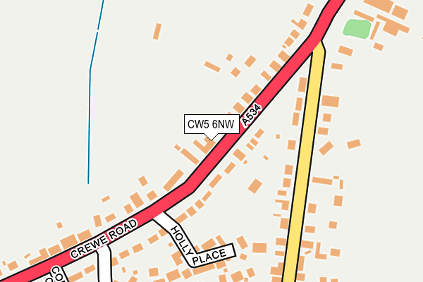 CW5 6NW map - OS OpenMap – Local (Ordnance Survey) CW5 6NW map - OS OpenMap – Local (Ordnance Survey)