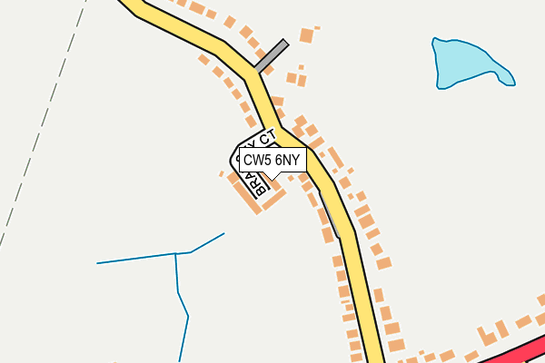 CW5 6NY map - OS OpenMap – Local (Ordnance Survey) CW5 6NY map - OS OpenMap – Local (Ordnance Survey)