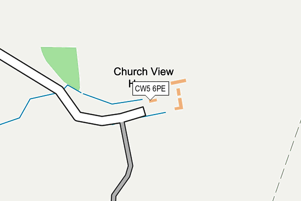 CW5 6PE map - OS OpenMap – Local (Ordnance Survey) CW5 6PE map - OS OpenMap – Local (Ordnance Survey)