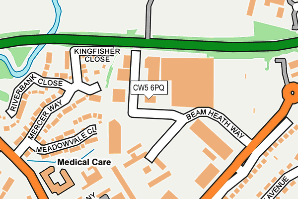 CW5 6PQ map - OS OpenMap – Local (Ordnance Survey) CW5 6PQ map - OS OpenMap – Local (Ordnance Survey)
