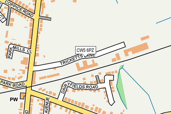 CW5 6PZ map - OS OpenMap – Local (Ordnance Survey) CW5 6PZ map - OS OpenMap – Local (Ordnance Survey)