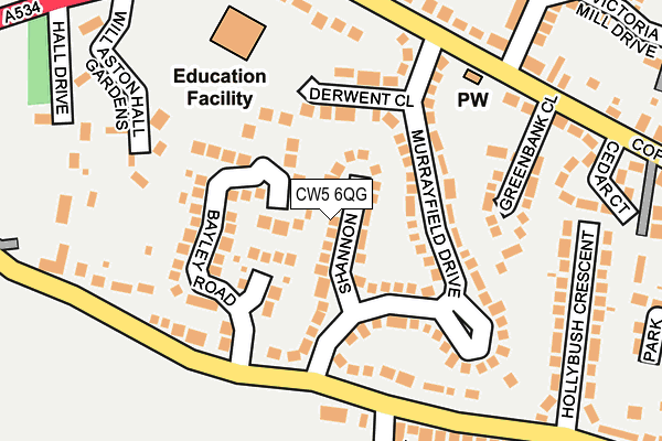 CW5 6QG map - OS OpenMap – Local (Ordnance Survey) CW5 6QG map - OS OpenMap – Local (Ordnance Survey)