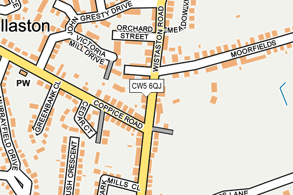 CW5 6QJ map - OS OpenMap – Local (Ordnance Survey) CW5 6QJ map - OS OpenMap – Local (Ordnance Survey)