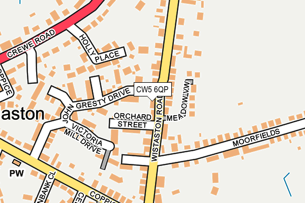 CW5 6QP map - OS OpenMap – Local (Ordnance Survey) CW5 6QP map - OS OpenMap – Local (Ordnance Survey)