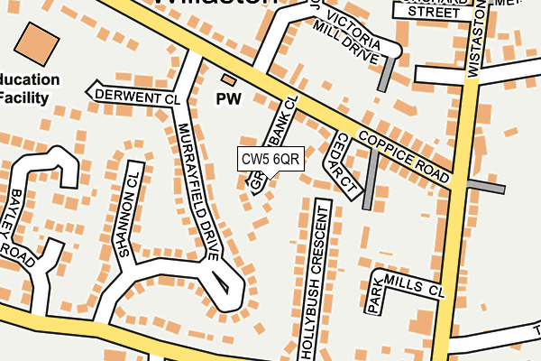 CW5 6QR map - OS OpenMap – Local (Ordnance Survey) CW5 6QR map - OS OpenMap – Local (Ordnance Survey)