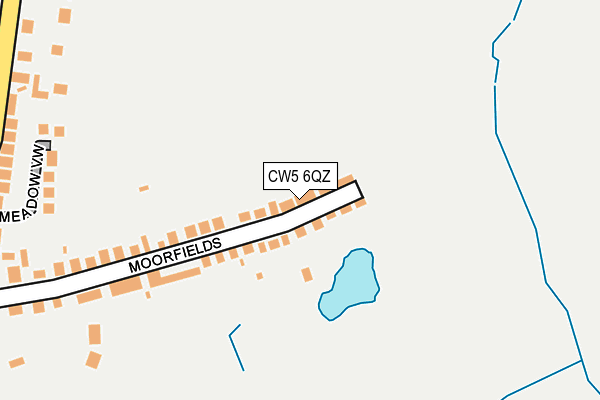 CW5 6QZ map - OS OpenMap – Local (Ordnance Survey) CW5 6QZ map - OS OpenMap – Local (Ordnance Survey)