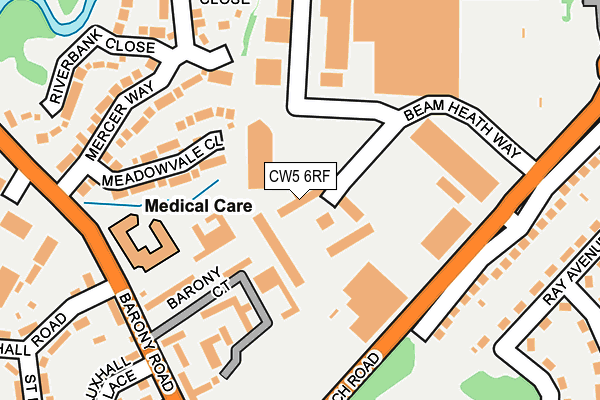 CW5 6RF map - OS OpenMap – Local (Ordnance Survey) CW5 6RF map - OS OpenMap – Local (Ordnance Survey)