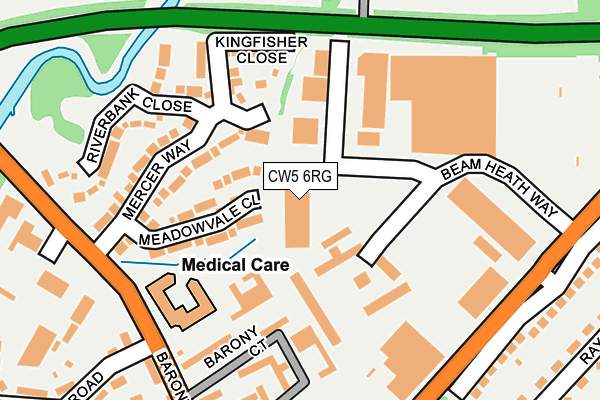 CW5 6RG map - OS OpenMap – Local (Ordnance Survey) CW5 6RG map - OS OpenMap – Local (Ordnance Survey)