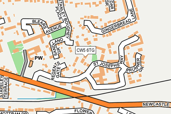 CW5 6TG map - OS OpenMap – Local (Ordnance Survey) CW5 6TG map - OS OpenMap – Local (Ordnance Survey)