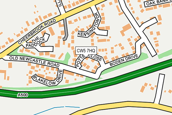 CW5 7HQ map - OS OpenMap – Local (Ordnance Survey) CW5 7HQ map - OS OpenMap – Local (Ordnance Survey)