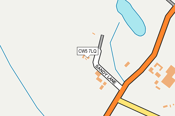 CW5 7LQ map - OS OpenMap – Local (Ordnance Survey) CW5 7LQ map - OS OpenMap – Local (Ordnance Survey)