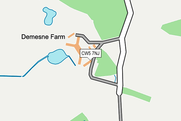 CW5 7NJ map - OS OpenMap – Local (Ordnance Survey) CW5 7NJ map - OS OpenMap – Local (Ordnance Survey)