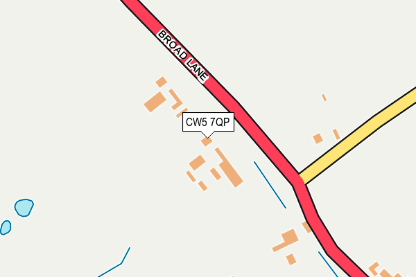 CW5 7QP map - OS OpenMap – Local (Ordnance Survey) CW5 7QP map - OS OpenMap – Local (Ordnance Survey)