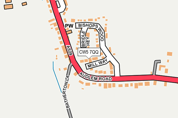 CW5 7QQ map - OS OpenMap – Local (Ordnance Survey) CW5 7QQ map - OS OpenMap – Local (Ordnance Survey)