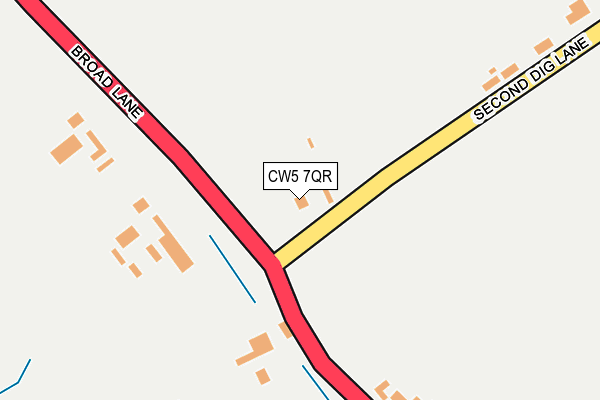 CW5 7QR map - OS OpenMap – Local (Ordnance Survey) CW5 7QR map - OS OpenMap – Local (Ordnance Survey)