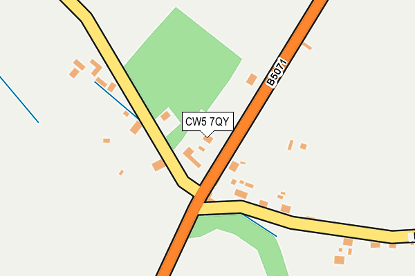 CW5 7QY map - OS OpenMap – Local (Ordnance Survey) CW5 7QY map - OS OpenMap – Local (Ordnance Survey)