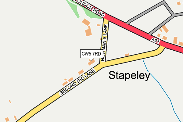 CW5 7RD map - OS OpenMap – Local (Ordnance Survey) CW5 7RD map - OS OpenMap – Local (Ordnance Survey)