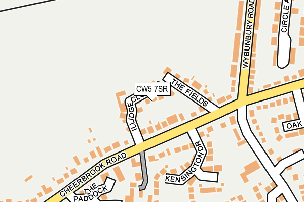 CW5 7SR map - OS OpenMap – Local (Ordnance Survey) CW5 7SR map - OS OpenMap – Local (Ordnance Survey)